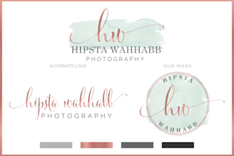 design complete watercolor signature kit for you
