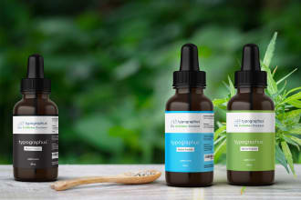 do amazing cbd supplement product bottle label box design