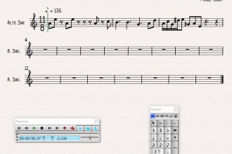 transcribe drums or any monophonic instrument to PDF