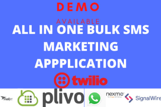 set up twilio, plivo, signalwire, nexmo for bulk SMS and autoresponder