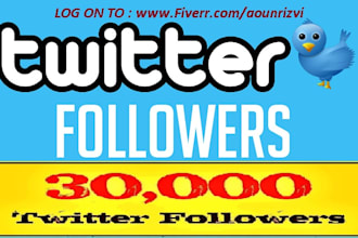give 20000 Good and Reliable Twitter Followers