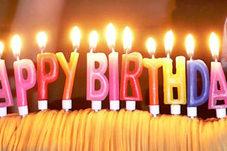 sing a special birthday message or say a special message