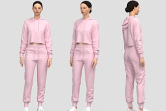 create 3d cloth and render it