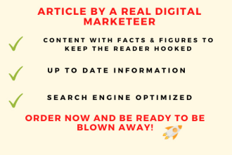 write a compelling digital marketing article in 24 hours