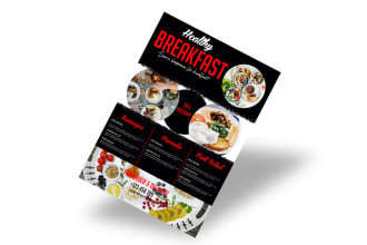 design product flyer, business, digital, club and food flyer design with qr code