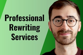 rewrite any text to be original content with positive SEO