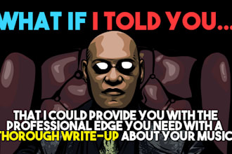 provide a thorough write up of your music