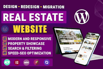 real estate website design for developers, real estate agencies, realtors