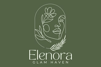 draw minimalist line art portraits and feminine logo