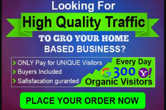 bring real visitors and send USA keyword targeted organic web traffic