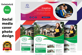 design a facebook cover photo banner, flyer, header in 12 hours
