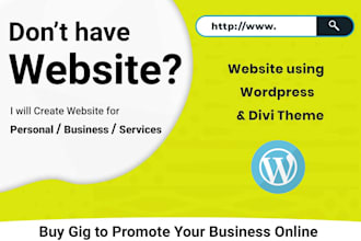 do responsive wordpress website design, development, redesign, landing page