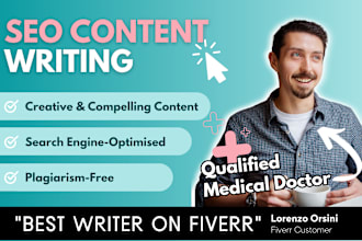 write well researched SEO articles, blog posts, and content