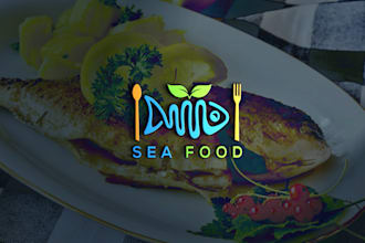 design 3 creative restaurant catering food brand logo