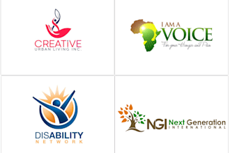 design unique charity donation nonprofit organisation logo
