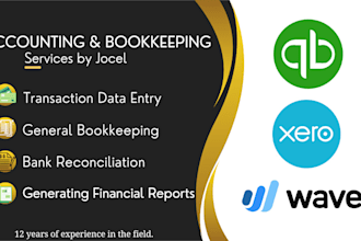 assist you with bookkeeping in quickbooks xero etc
