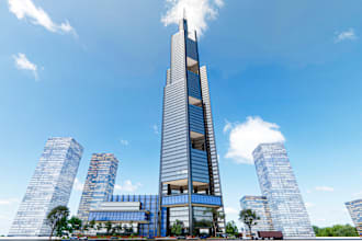 do 3d buildings, modeling and render realistic images