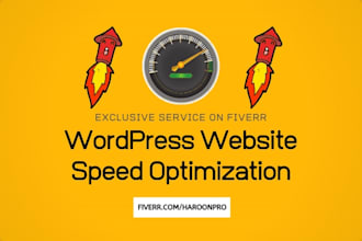 do wordpress website speed optimization, gtmetrix