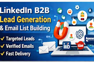do targeted linkedin b2b lead generation and email list building