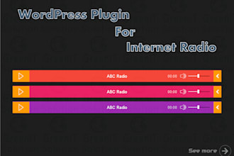 build wordpress plugin for internet radio
