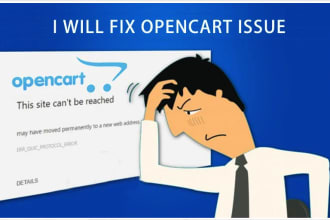 work, fix, create or customize your opencart ecommerce site