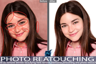 remove wrinkle, enhance, airbrush, headshot, photo editing and photo retouching