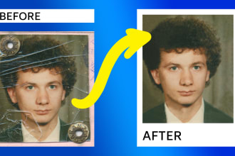 old photo renovation fixing ruined images