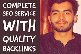 provide complete monthly SEO service with high quality backlinks