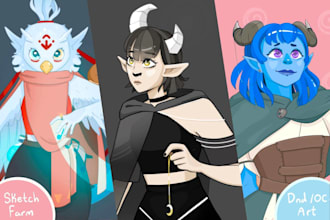 create art of your dnd character or oc