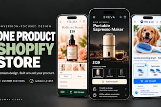build a high converting one product shopify store