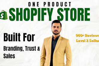 build a high converting one product shopify store
