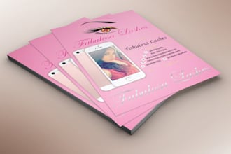 do beautiful lash extension flyer design