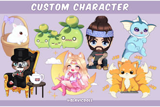 draw you a cute custom character
