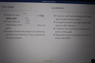 write the plot to your game