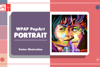 create colorful wpap portrait