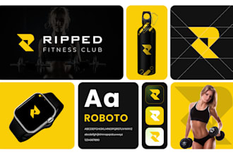 design a business logo and brand identity with a complete branding kit