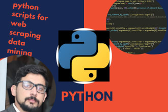 create bots, web scraper, python script for web scraping, web automation tasks