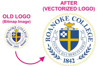 vectorize your current logo and send you editable print ready eps and pdf  files with  OUTSTANDING  and professional quality