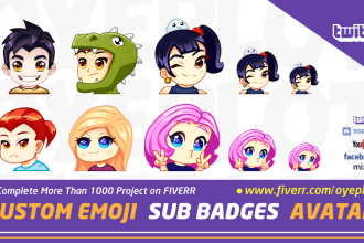 create emotes sub badges for twitch mixer youtube discord