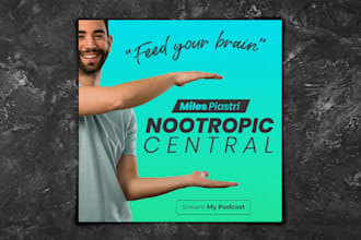 design spotify itunes podcast cover art, album or episode artwork