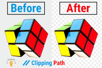 make 100 product image clipping path for your store