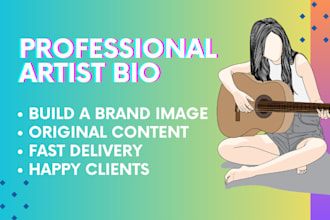write your musician bio or press release