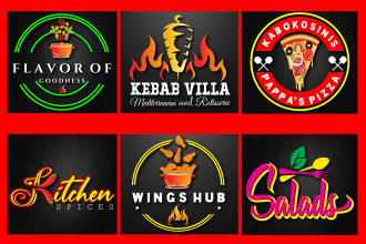 design stunning food cafe and restaurant logo