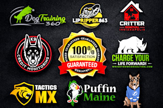 design animal care and pet dog photography logo