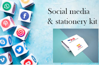 design social media and stationery kit