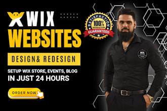 do wix website design or redesign wix website or wix online store