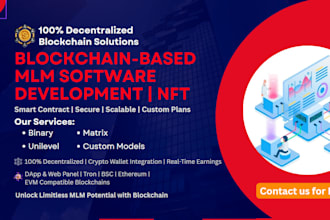 build MLM software and blockchain based website with smart contract integration