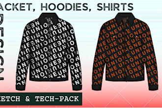 be your fashion designer to create any technical flat sketch