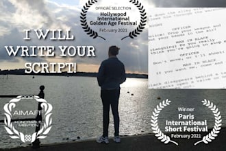 write a screenplay for your film idea