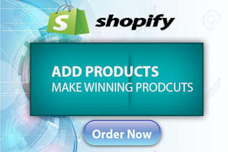 import and add products to shopify store